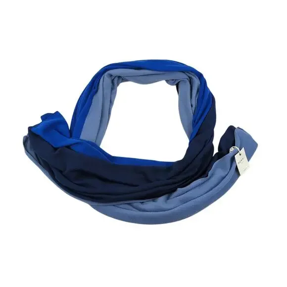 Donni Colorblock Blue‎ Oversized Wrap Scarf NEW - Picture 3 of 6